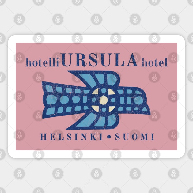 Vintage Hotel Matchbook Hotelli Ursula Helsinki Finland Magnet by Yesteeyear
